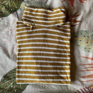 Madewell striped turtleneck.